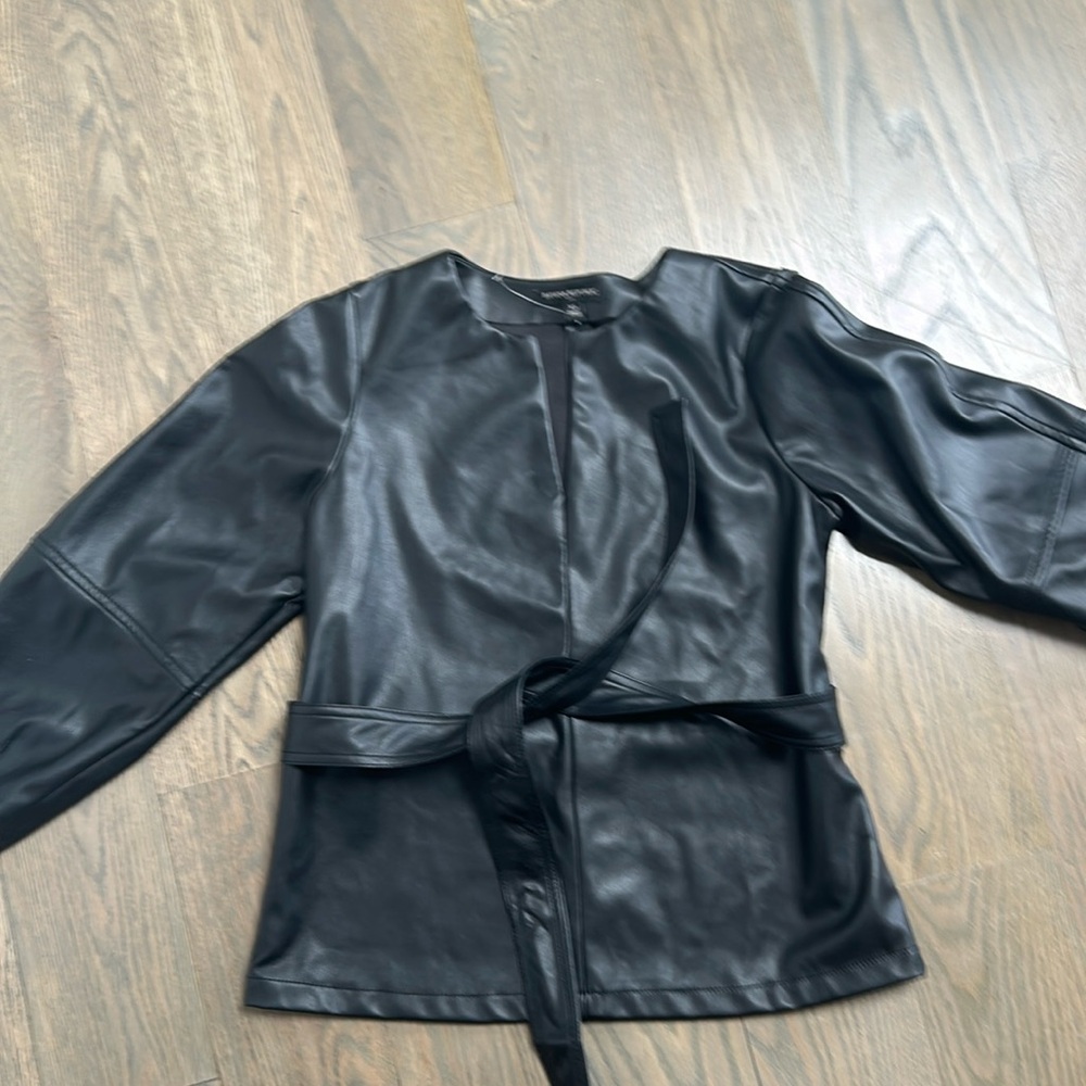 Banana republic leather type shirt